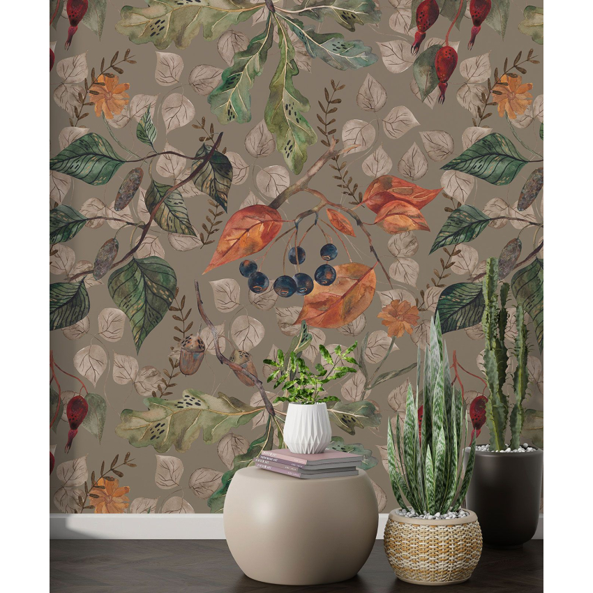 Papier peint motif XL - Motif botanique