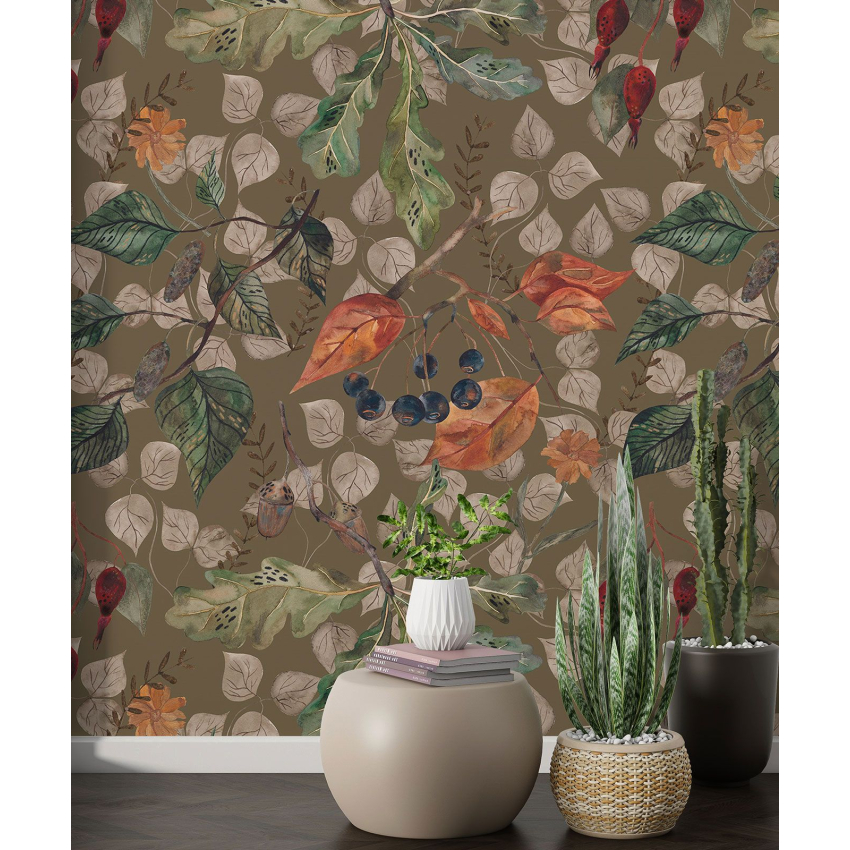 Papier peint motif XL - Motif botanique
