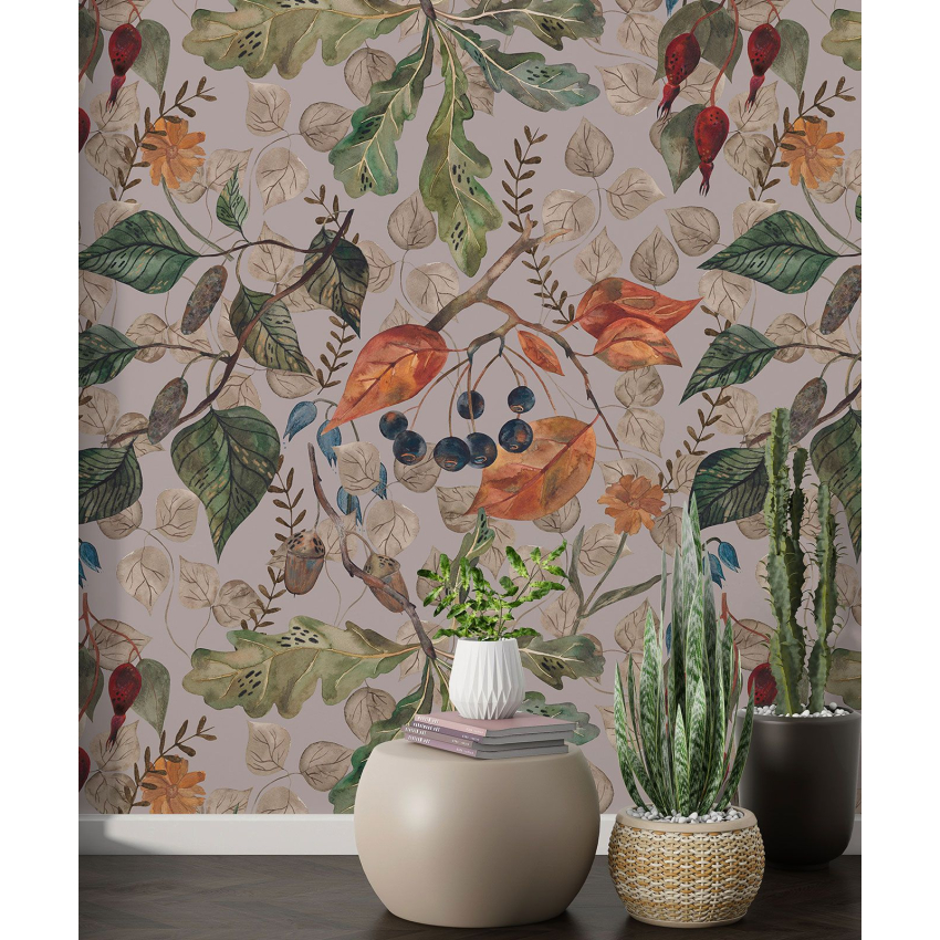 Papier peint motif XL - Motif botanique