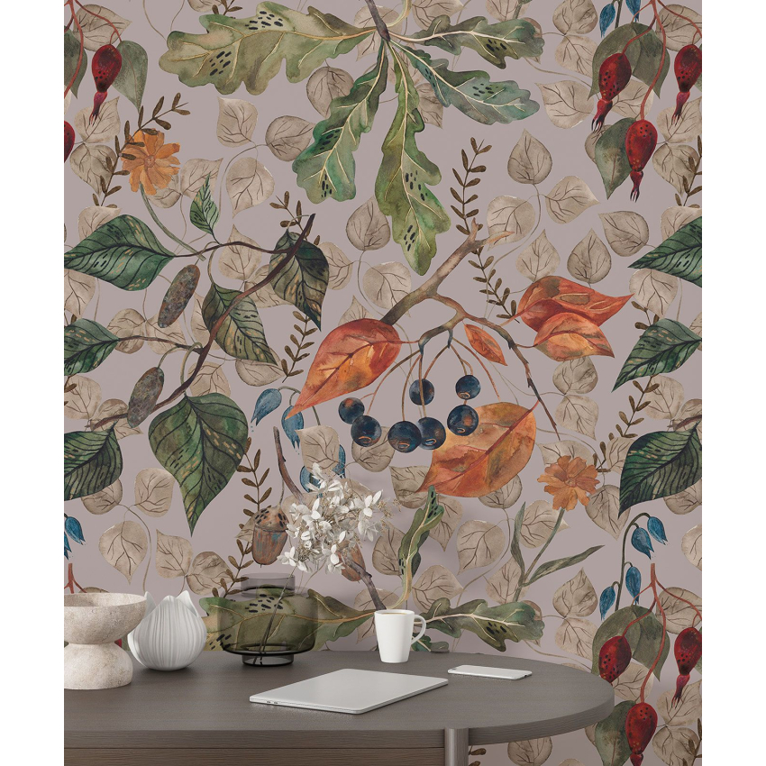 Papier peint motif XL - Motif botanique