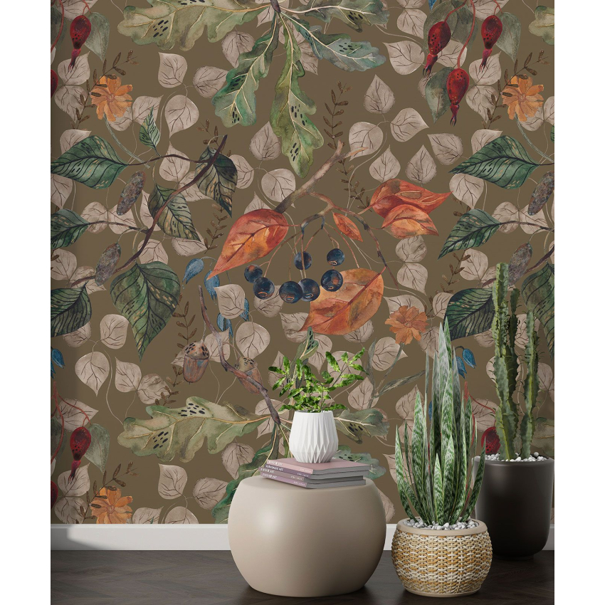 Papier peint motif XL - Motif botanique