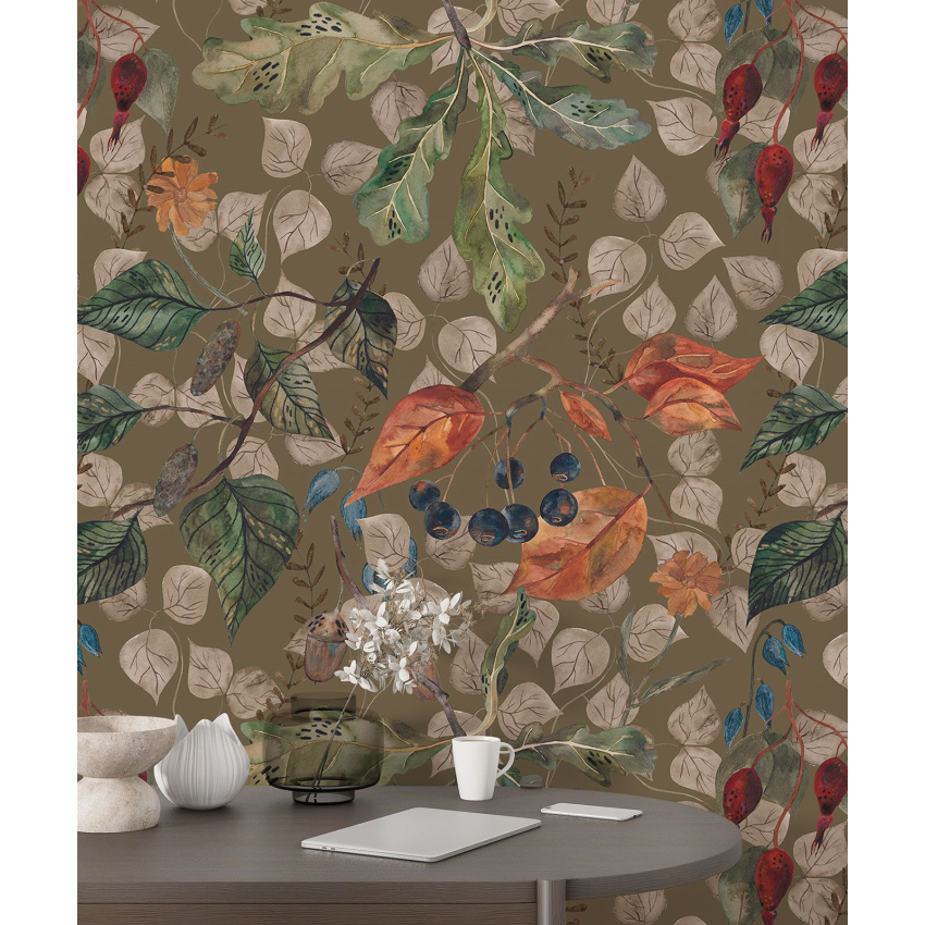 Papier peint motif XL - Motif botanique