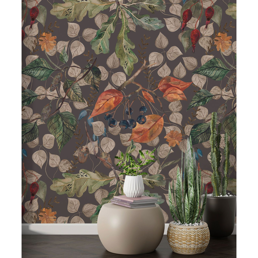 Papier peint motif XL - Motif botanique