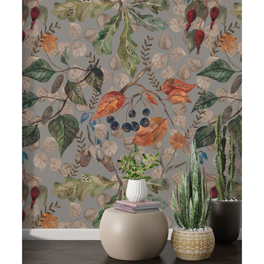 Papier peint motif XL - Motif botanique
