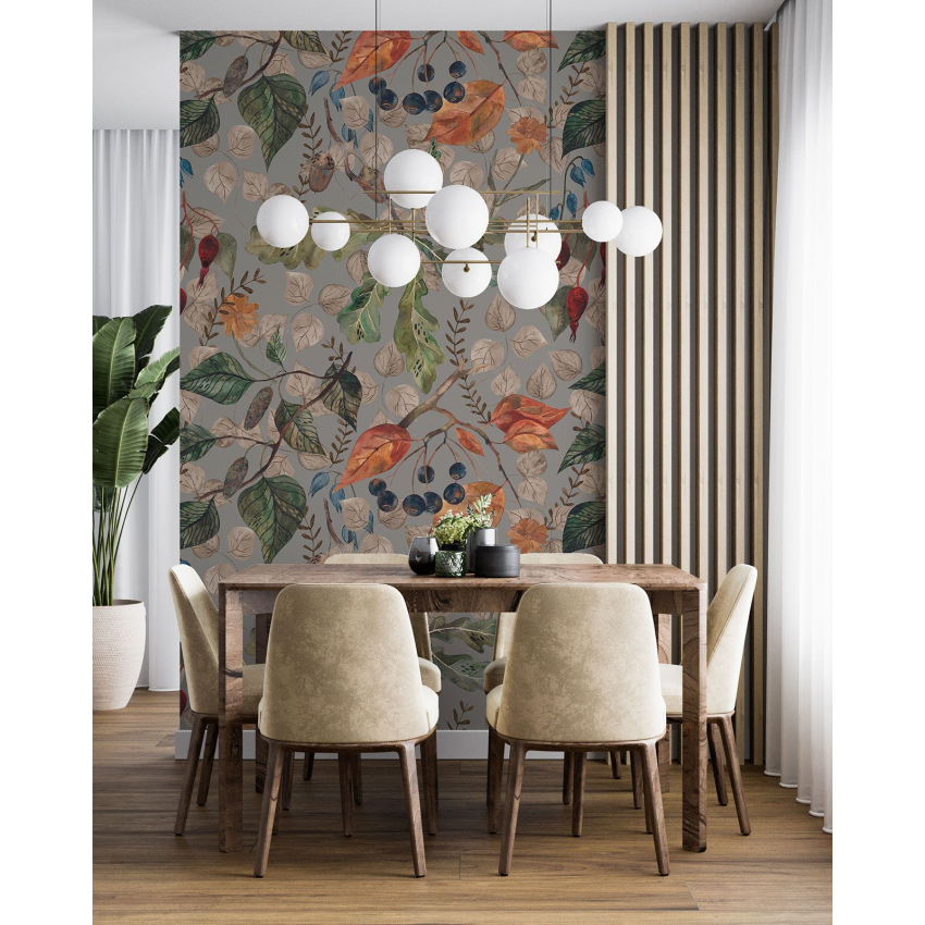 Papier peint motif XL - Motif botanique