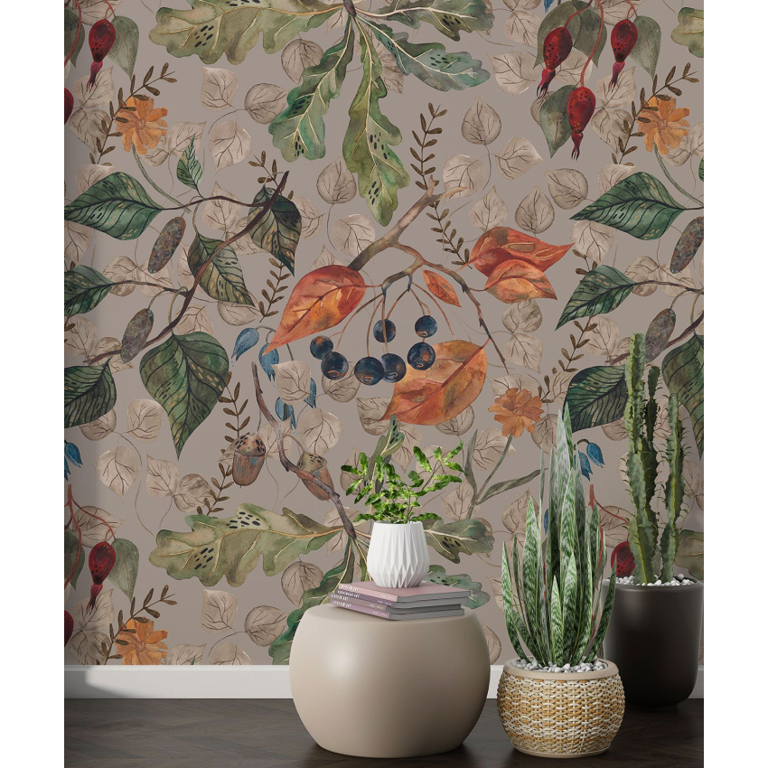 Papier peint motif XL - Motif botanique