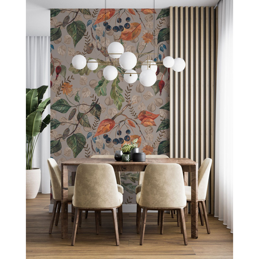Papier peint motif XL - Motif botanique