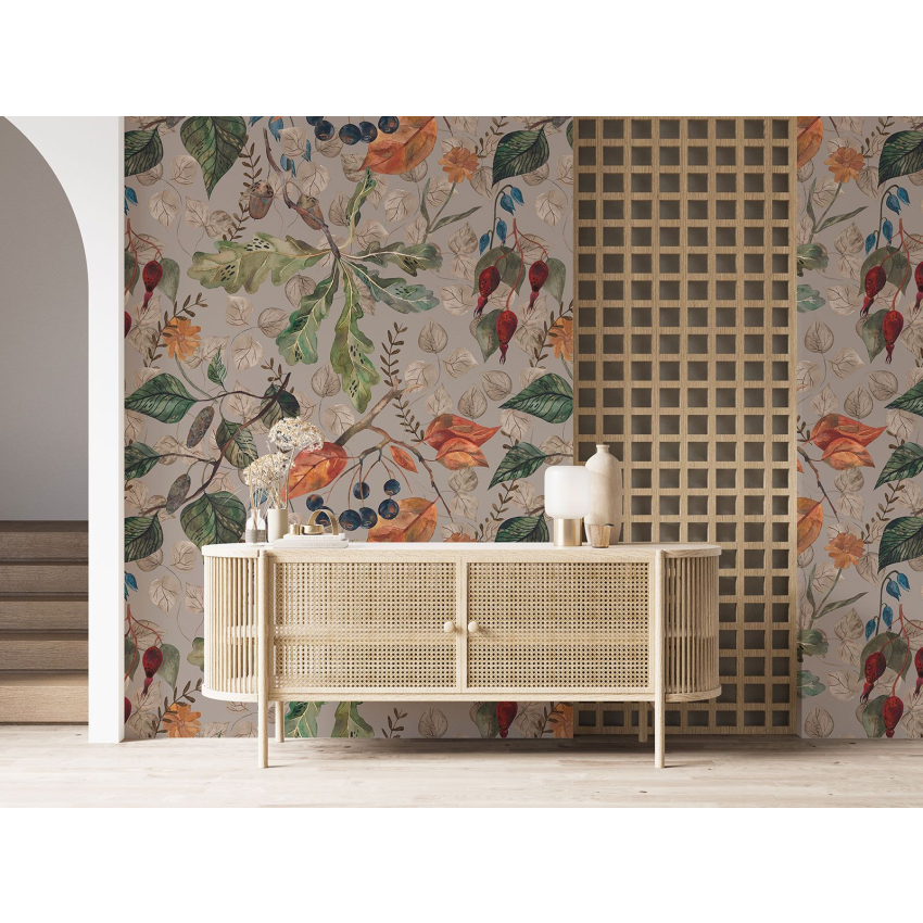 Papier peint motif XL - Motif botanique