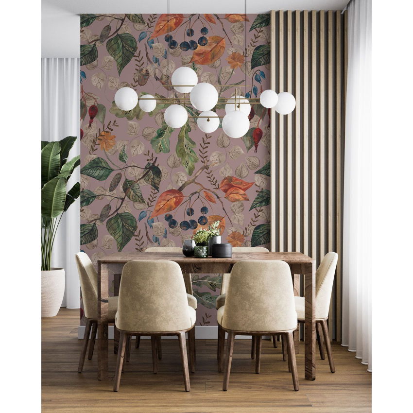 Papier peint motif XL - Motif botanique
