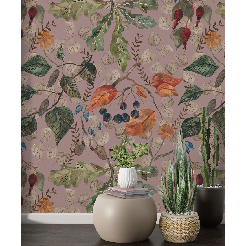 Papier peint motif XL - Motif botanique