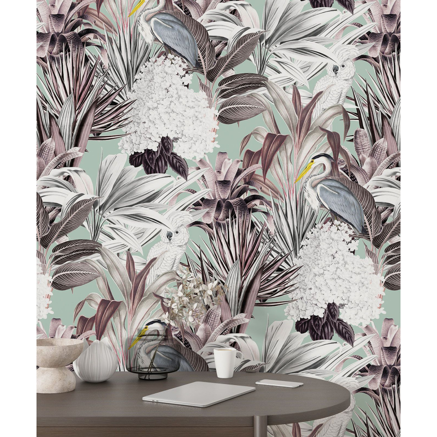 Papier peint motif XL - Motif botanique