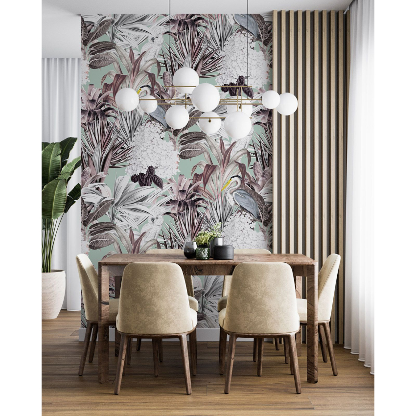 Papier peint motif XL - Motif botanique