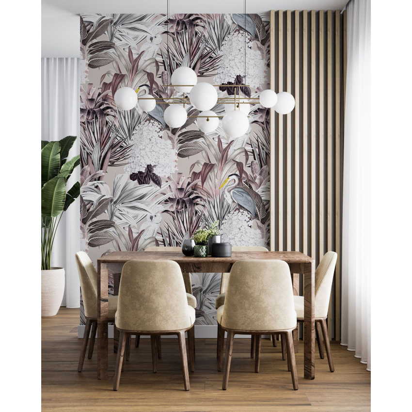 Papier peint motif XL - Motif botanique