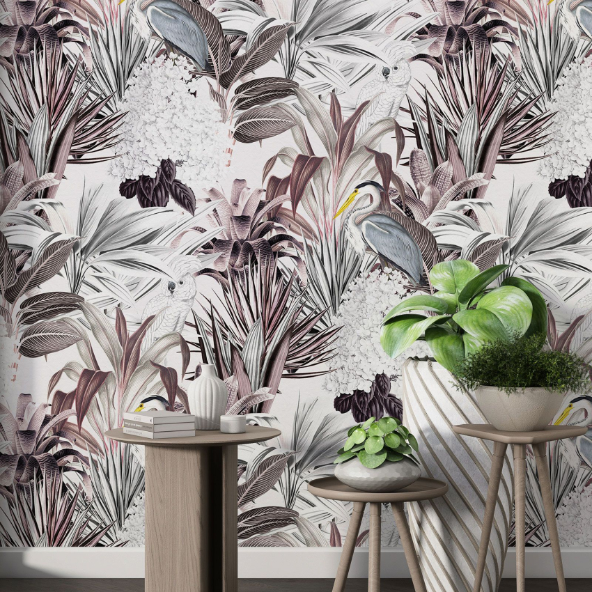 Papier peint motif XL - Motif botanique