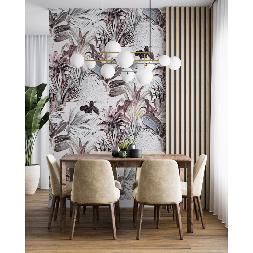 Papier peint motif XL - Motif botanique