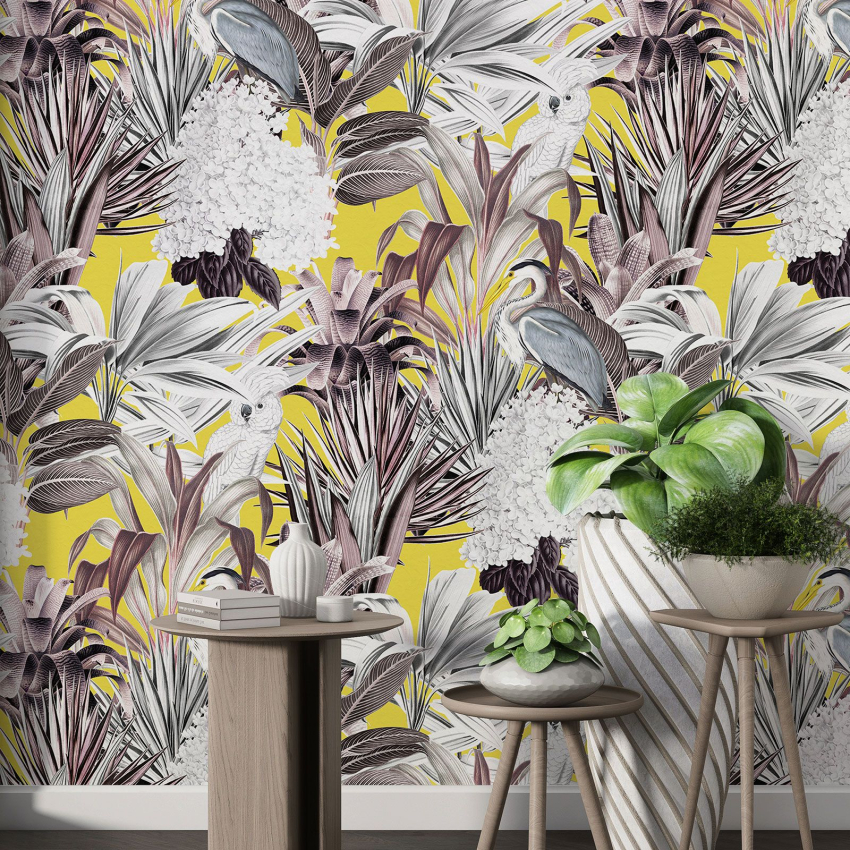 Papier peint motif XL - Motif botanique