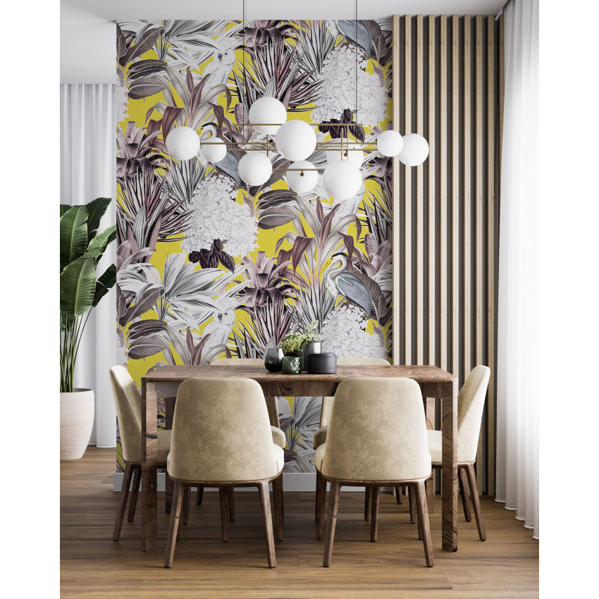 Papier peint motif XL - Motif botanique
