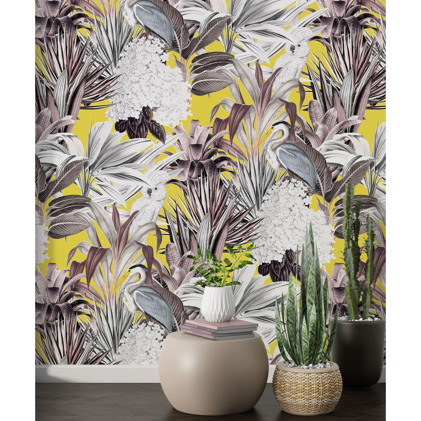 Papier peint motif XL - Motif botanique