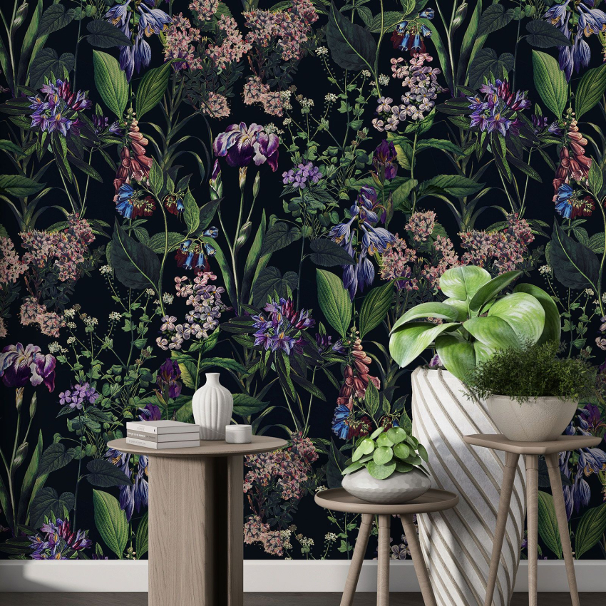 Papier peint motif XL - Motif botanique
