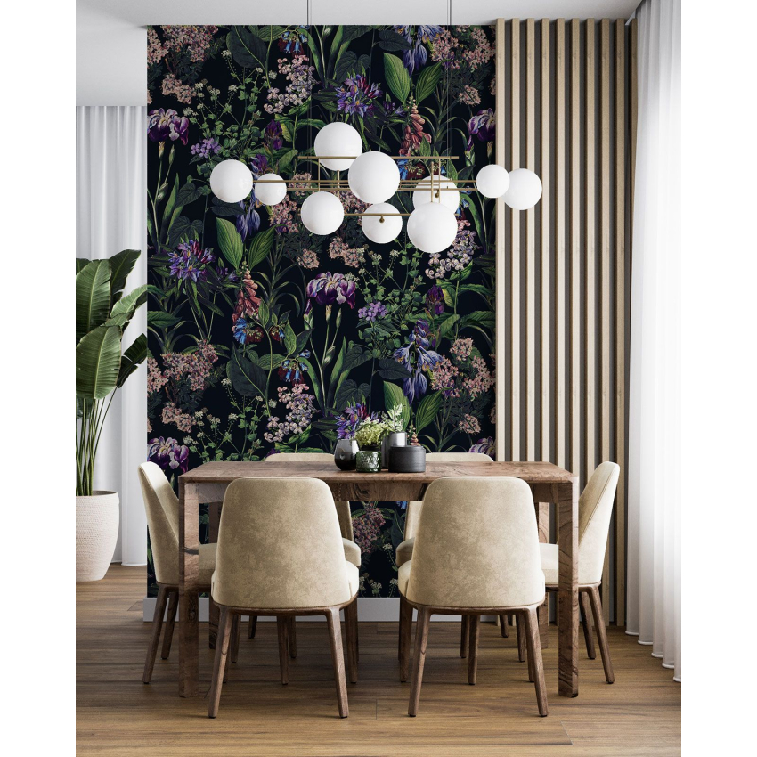 Papier peint motif XL - Motif botanique