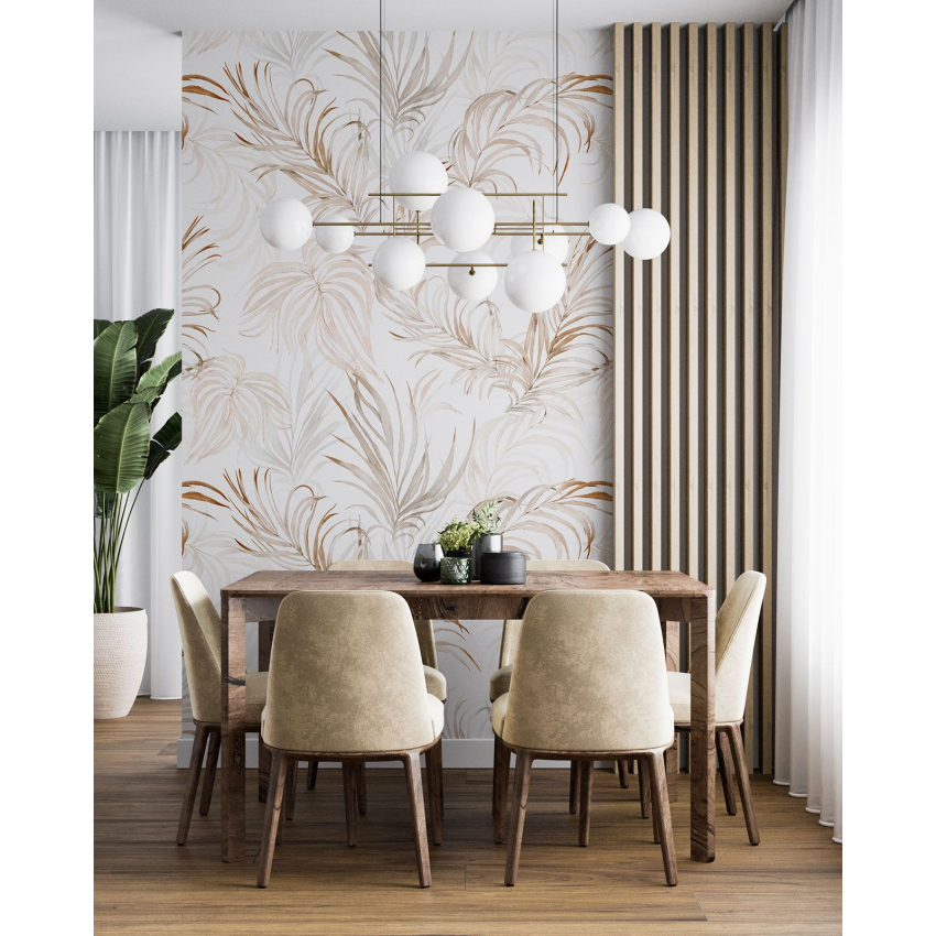 Papier peint motif XL - Motif botanique