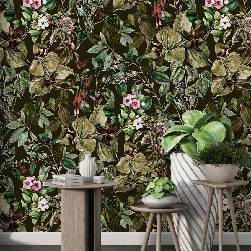 Papier peint motif XL - Motif botanique