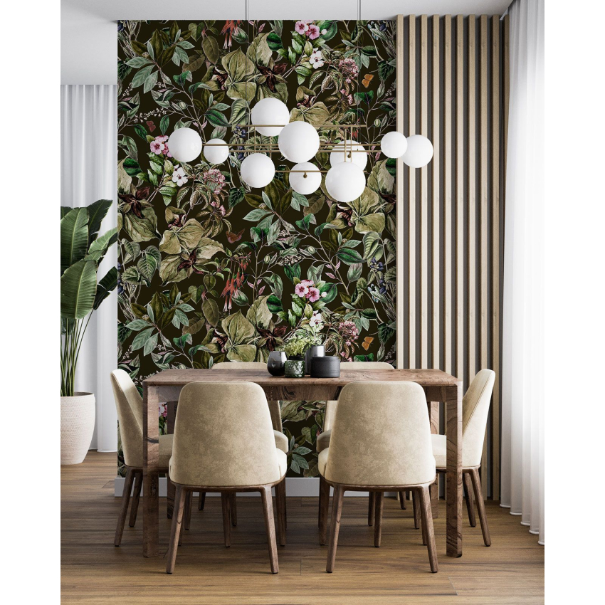 Papier peint motif XL - Motif botanique