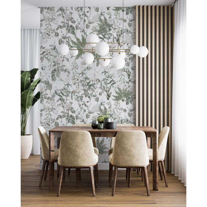 Papier peint motif XL - Motif botanique