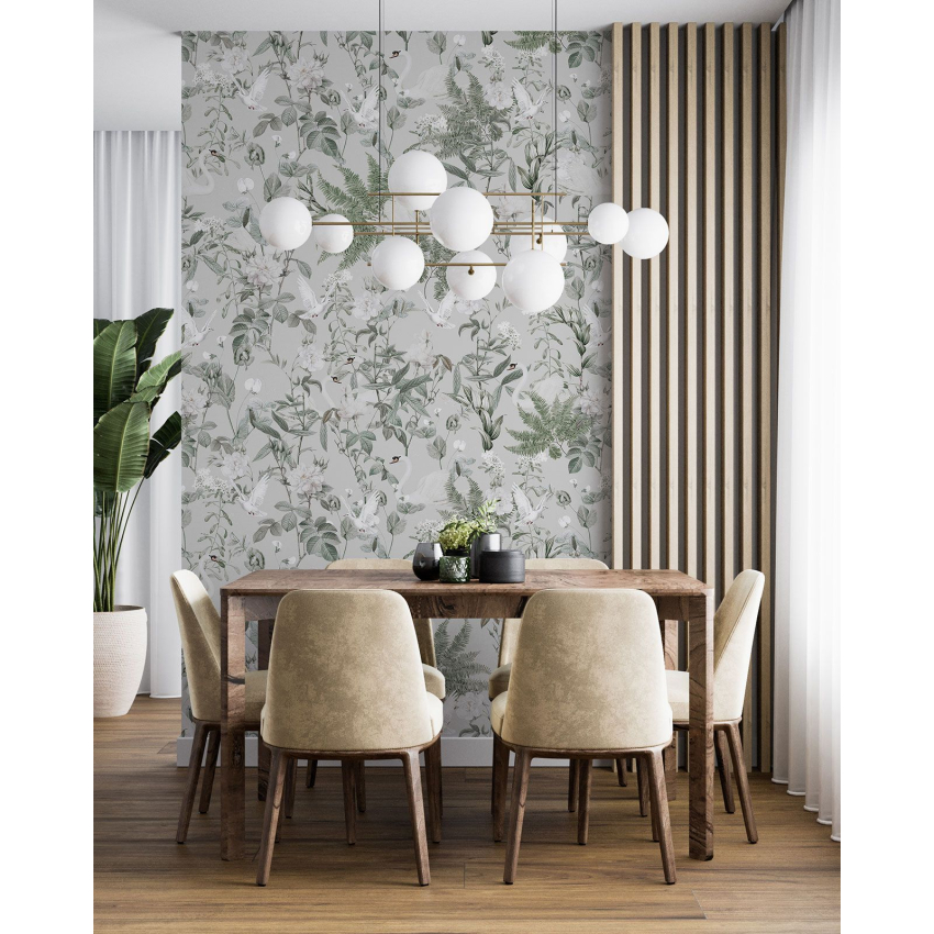 Papier peint motif XL - Motif botanique