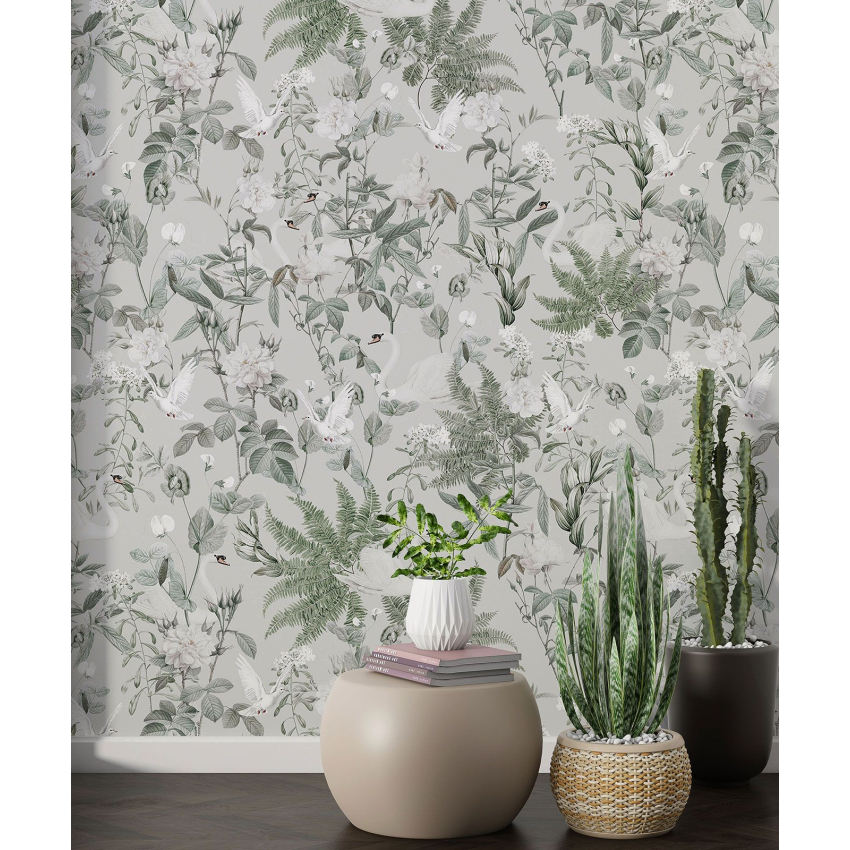 Papier peint motif XL - Motif botanique