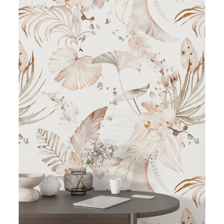 Papier peint motif XL - Motif botanique