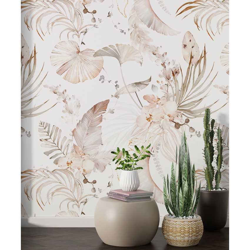 Papier peint motif XL - Motif botanique