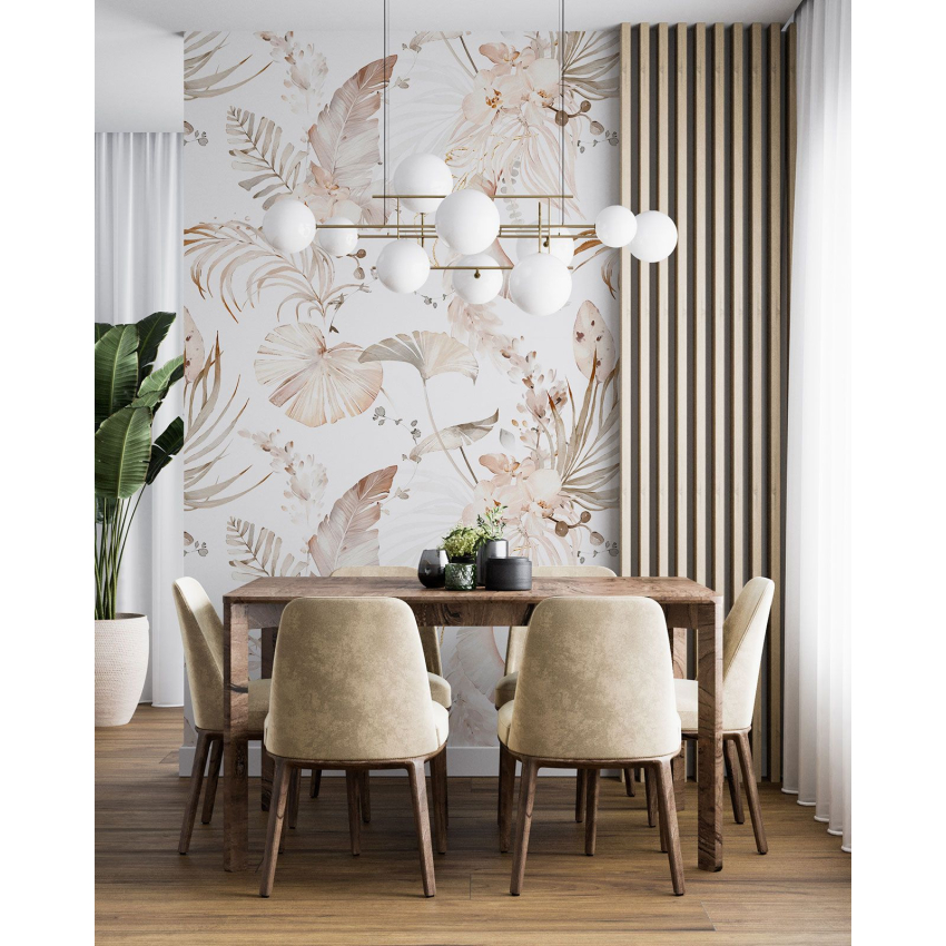 Papier peint motif XL - Motif botanique