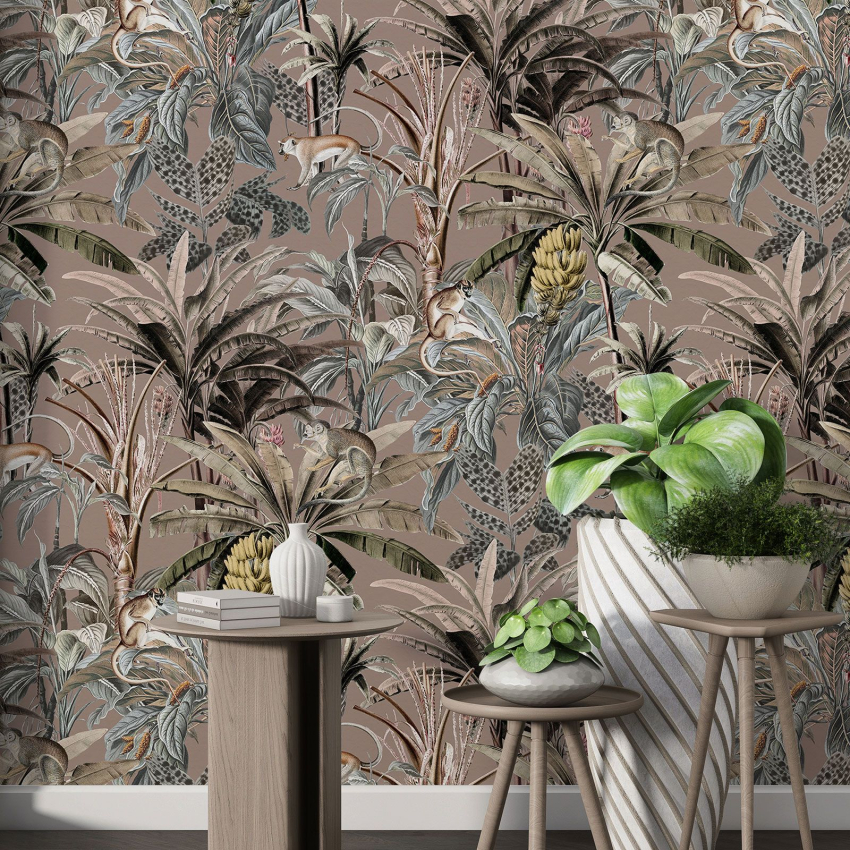 Papier peint motif XL - Motif botanique