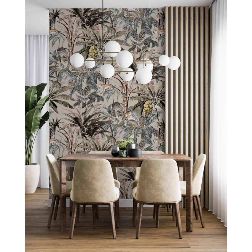 Papier peint motif XL - Motif botanique