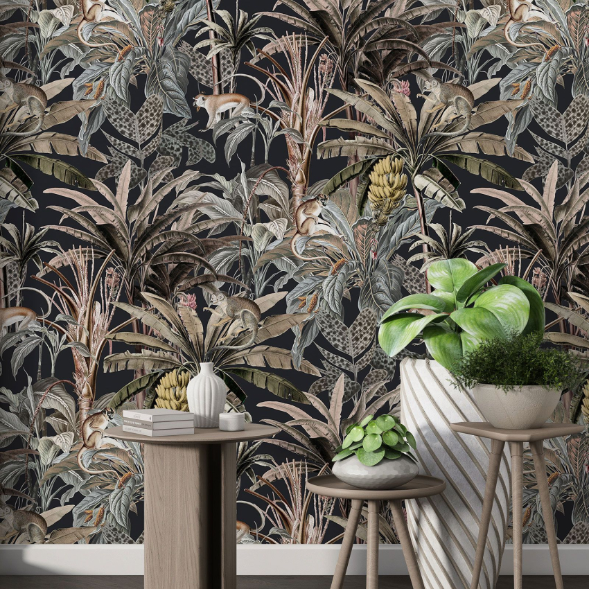 Papier peint motif XL - Motif botanique