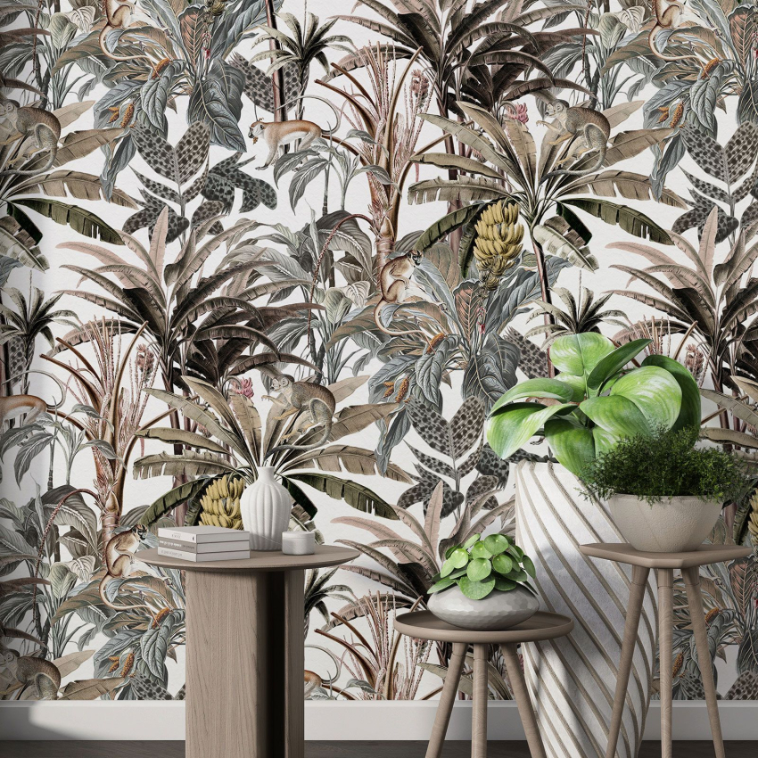 Papier peint motif XL - Motif botanique