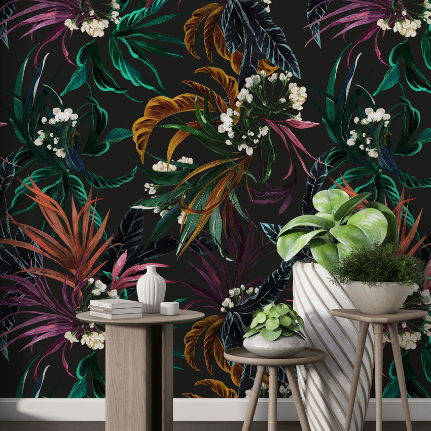 Papier peint motif XL - Motif botanique