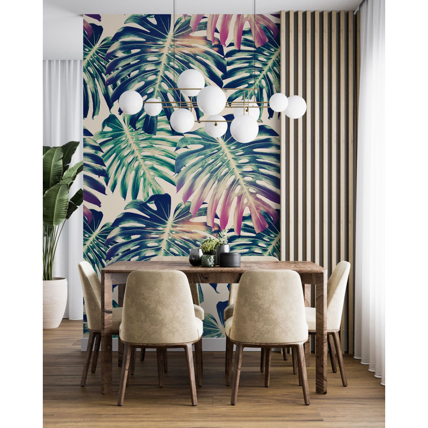 Papier peint motif XL - Motif botanique