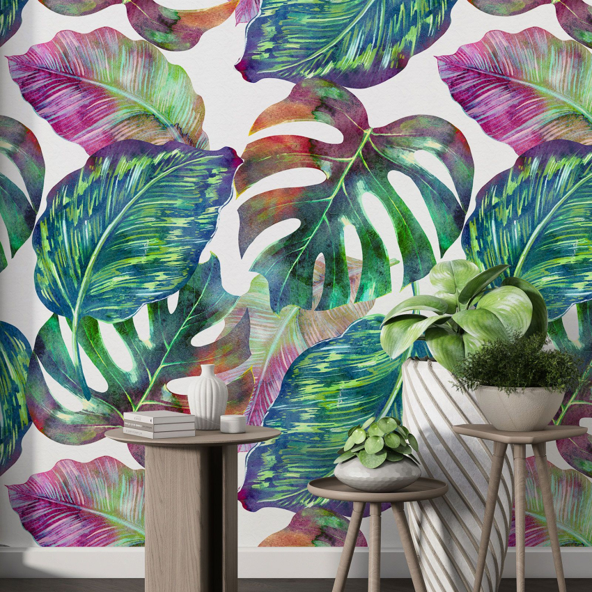 Papier peint motif XL - Motif botanique