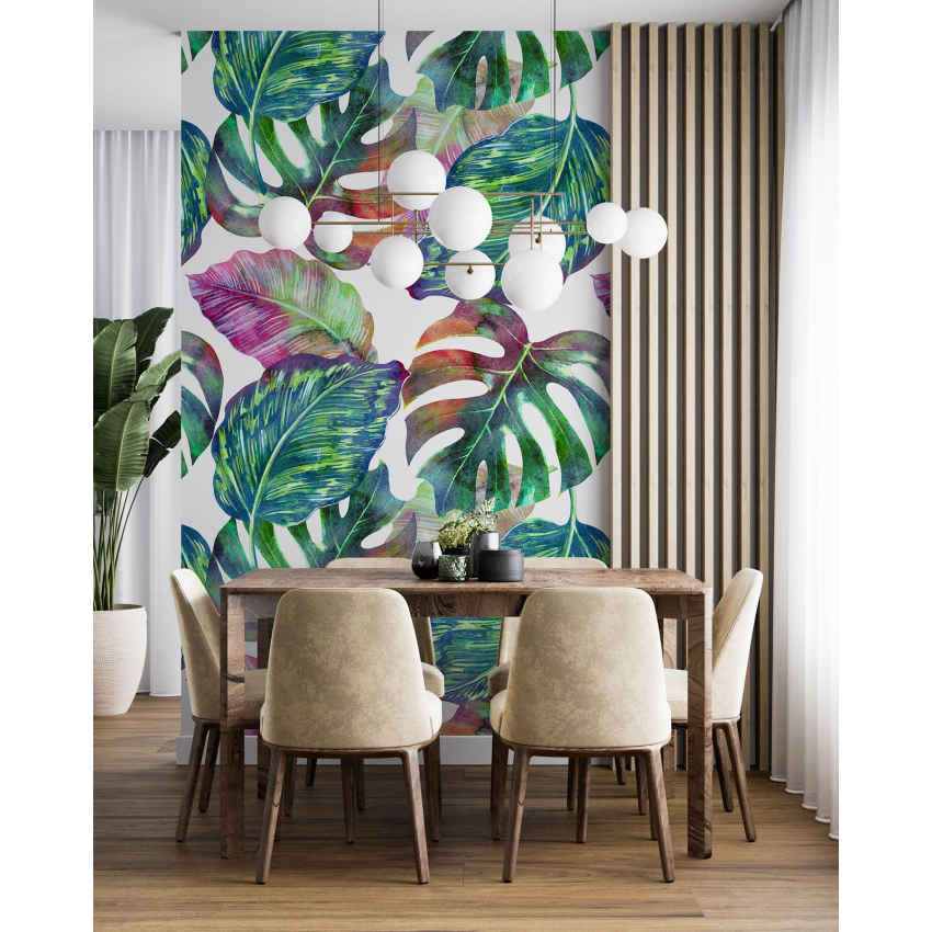 Papier peint motif XL - Motif botanique