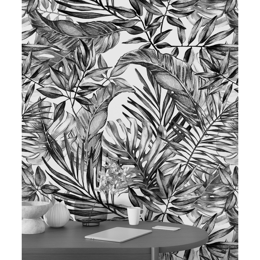 Papier peint motif XL - Motif botanique