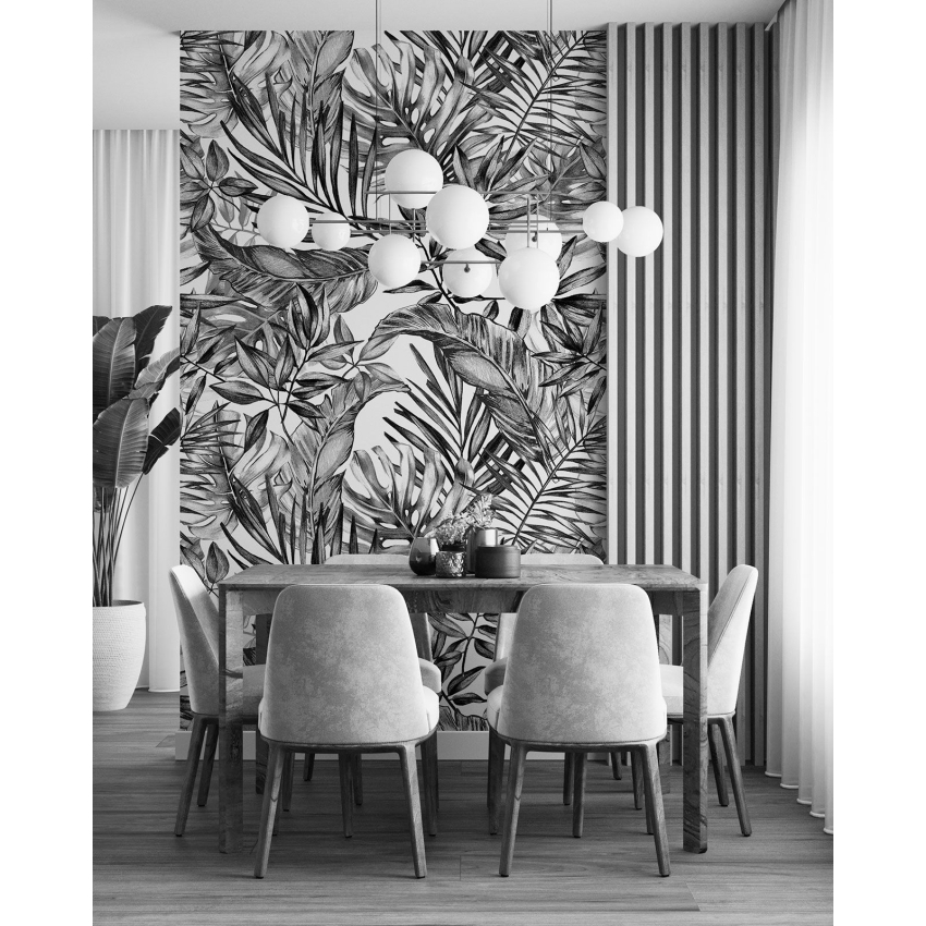 Papier peint motif XL - Motif botanique