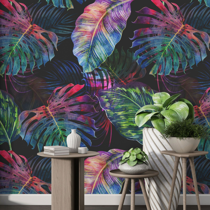 Papier peint motif XL - Motif botanique