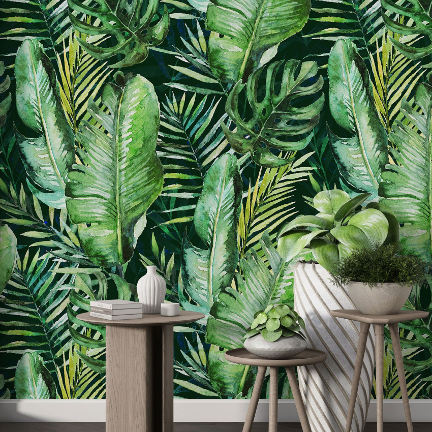 Papier peint motif XL - Motif botanique