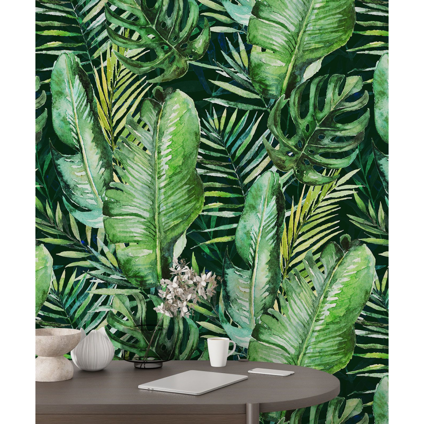 Papier peint motif XL - Motif botanique