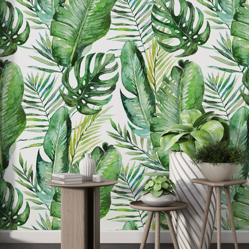Papier peint motif XL - Motif botanique