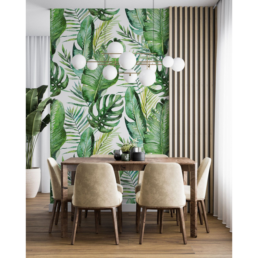 Papier peint motif XL - Motif botanique
