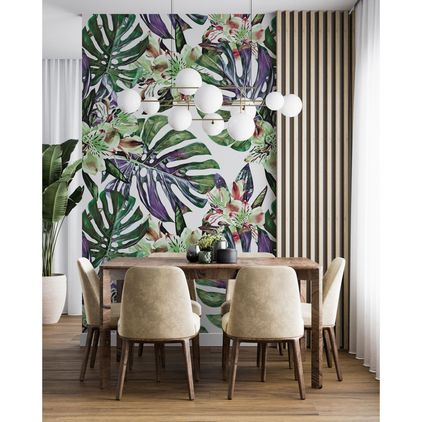 Papier peint motif XL - Motif botanique