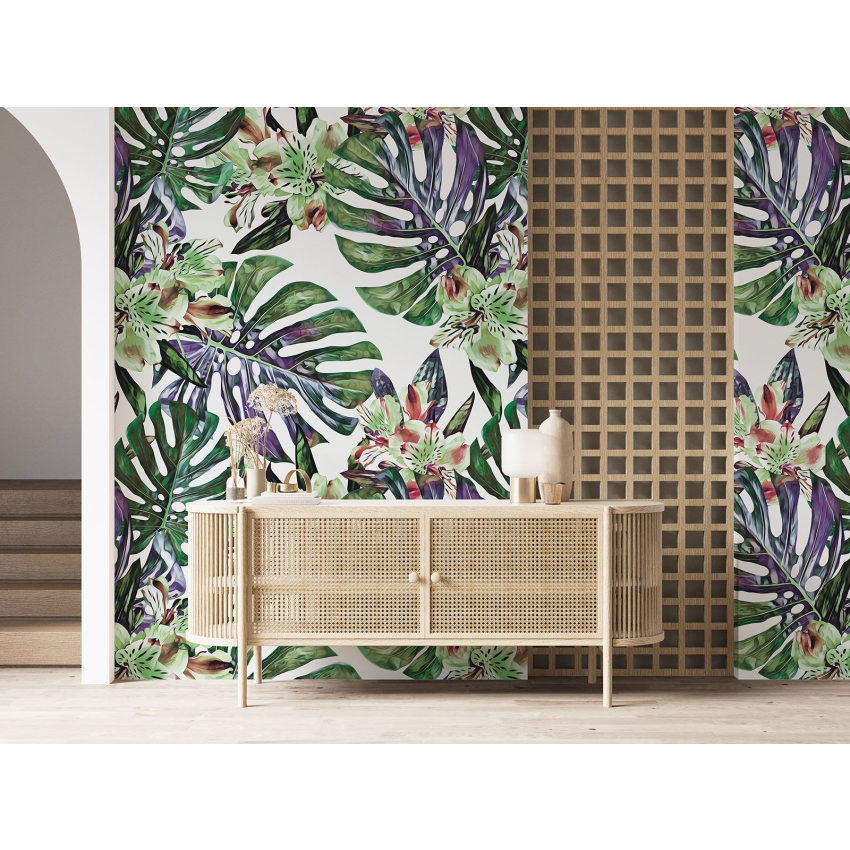 Papier peint motif XL - Motif botanique